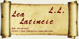 Lea Latinčić vizit kartica